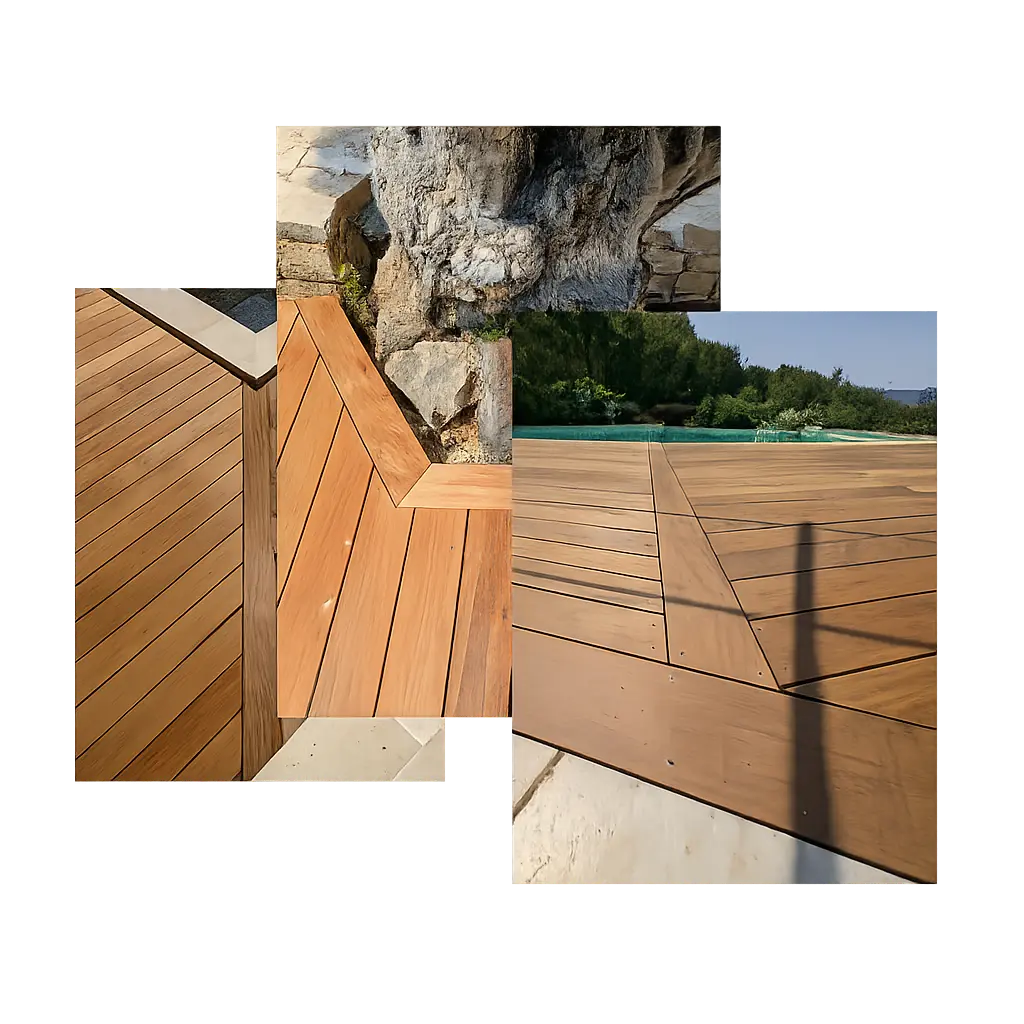 Chantier bois extérieur artisan Var