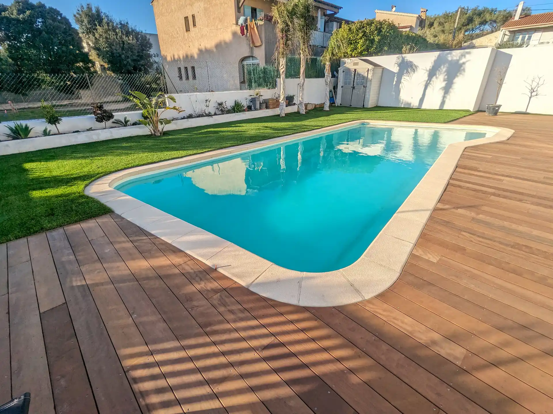 Pose de terrasse en bois composite installation artisanale